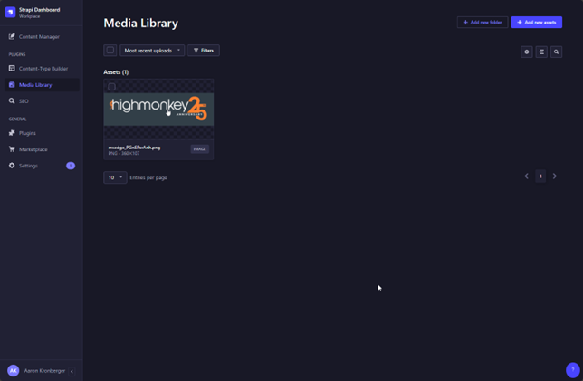 Strapi Media Library